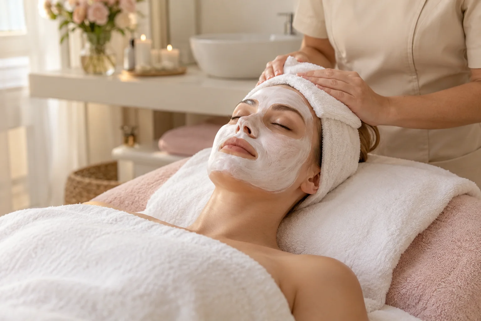 Facials & Skincare treatment in a welcoming salon